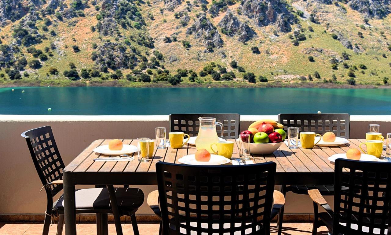 Du Lac Villas Kournas Bagian luar foto